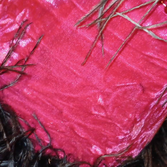 Vintage Pink Butterfly Lamp with Feathers - Picture 7 of 8